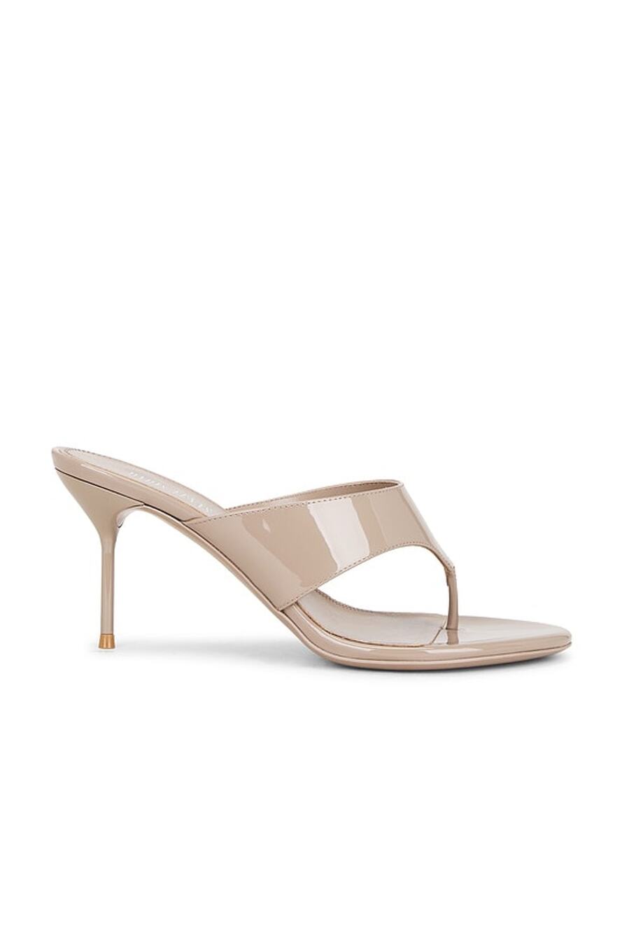 Paris Texas Lidia Thong Mules 70 in Taupe 37